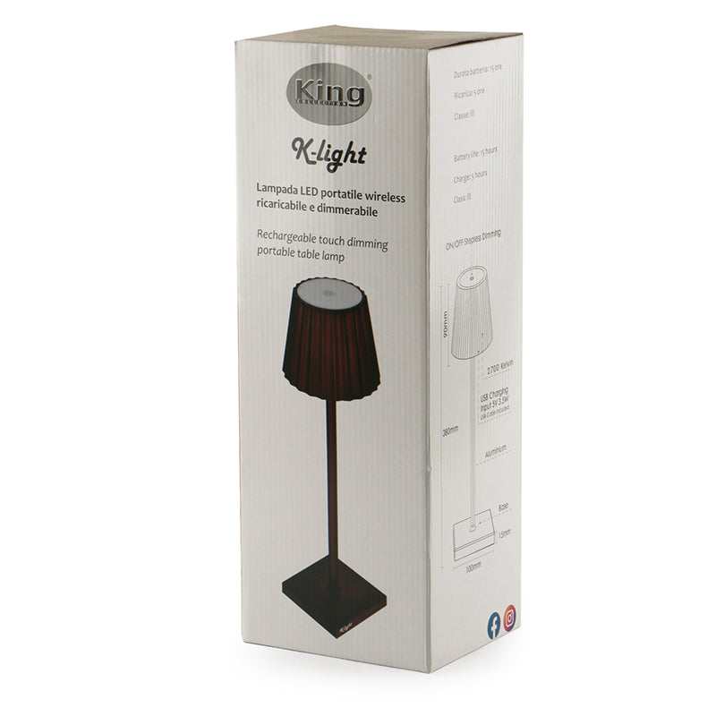 38 Cm K Light Lampada Da Tavolo In Alluminio