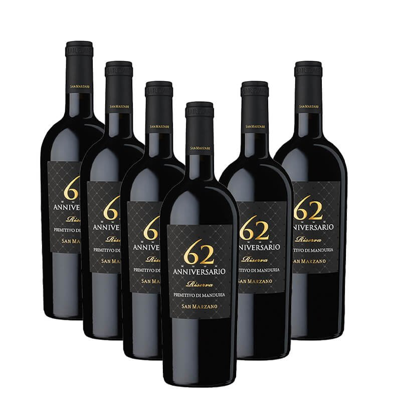 Anniversario 62 Primitivo Di Manduria Doc 2018 Cantine San Marzano