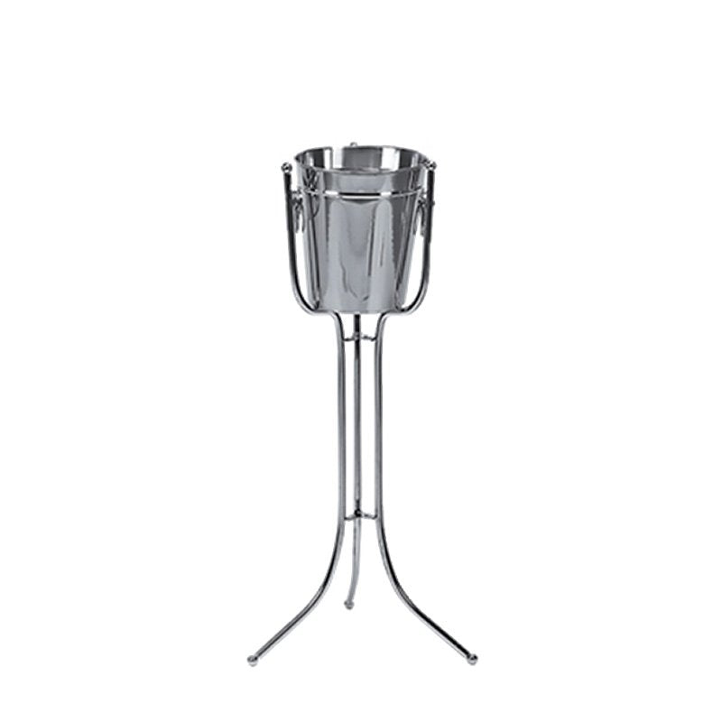 24 X H 76Cm Piazza Colonna Porta Secchiello In Acciaio Inox