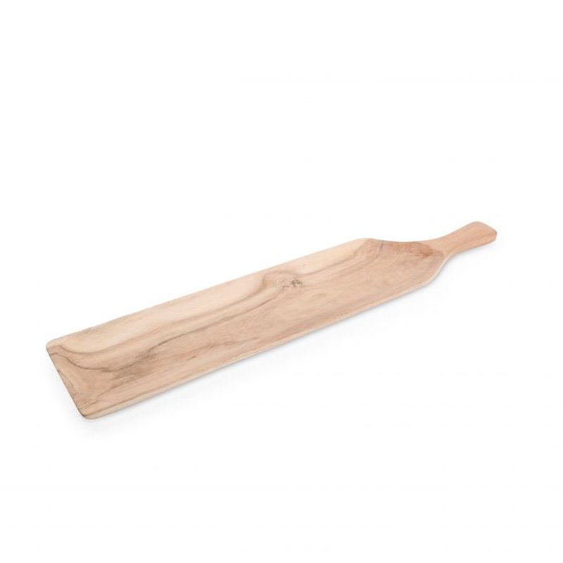 50X10 Cm Wood And Food Vassoio Rettangolare Con Manico In Legno