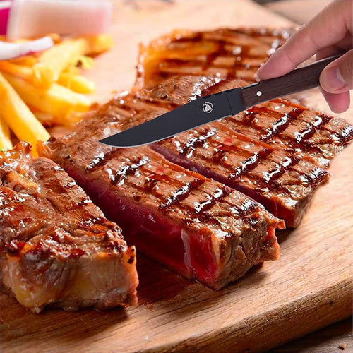 Laguiole Coltello Bistecca In Acciaio Inox Wenge Set 6 Pz