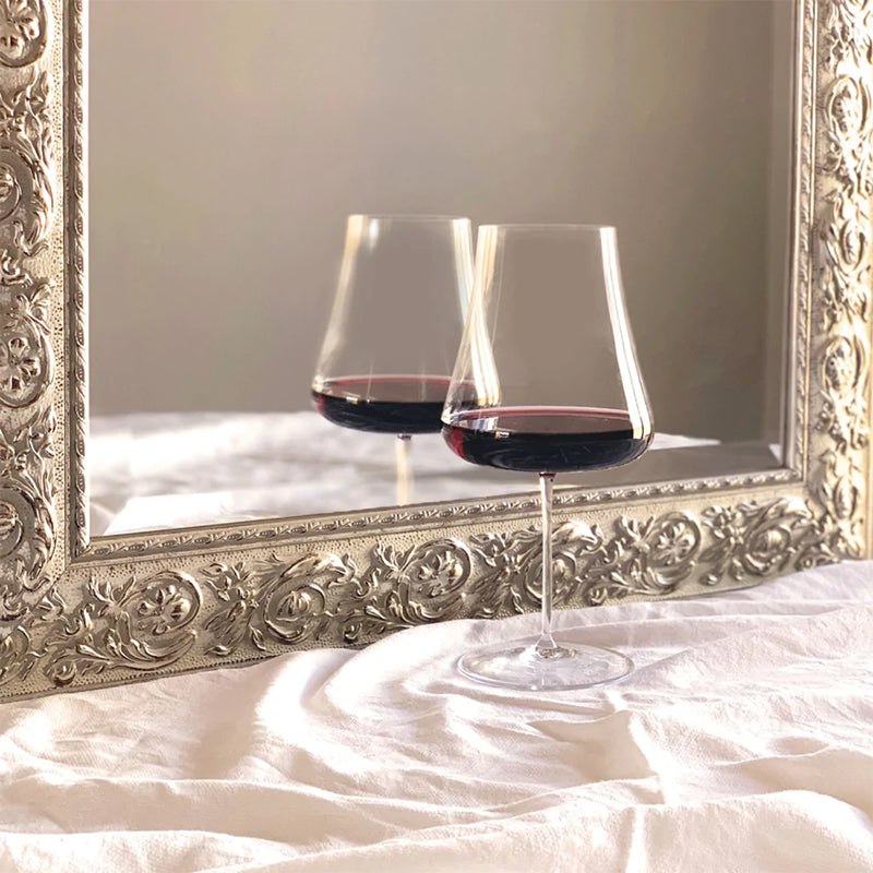 1 Litro Nude Steam Zero Calice Vino Rosso In Vetro Set 2 Pezzi