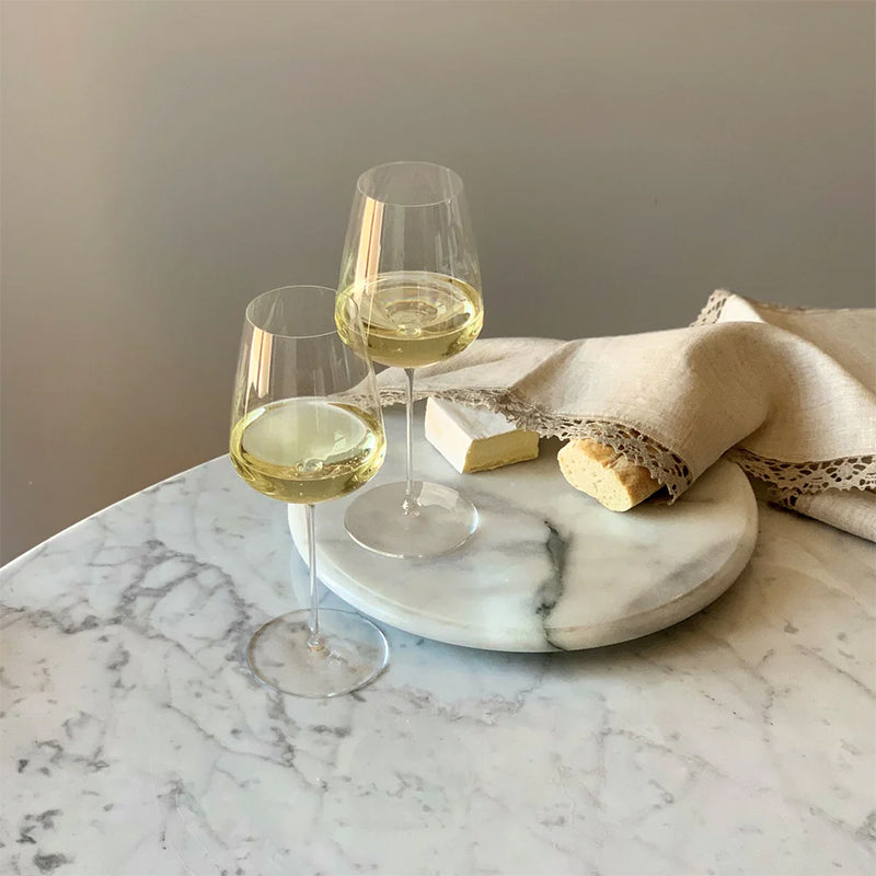 45 Cl Nude Steam Zero Calice Vino Bianco In Vetro Set 2 Pezzi