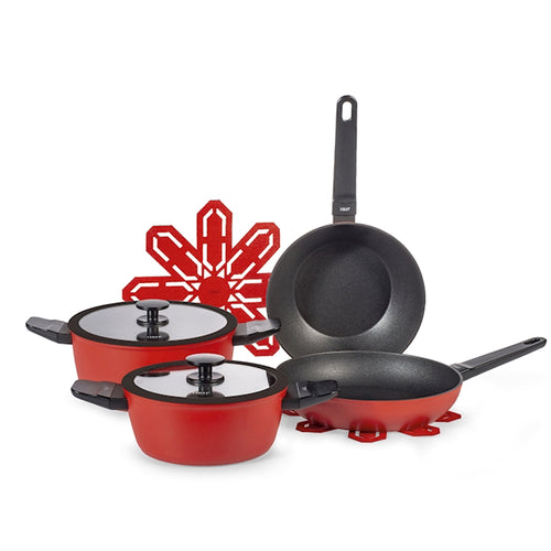 H&H Accord Batteria Pentole Set 7 Pz