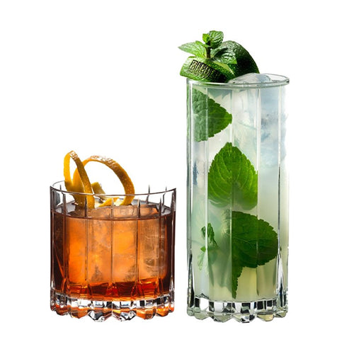 Riedel Rock And Highball Bicchiere Bibita In Vetro Set 8 Pezzi