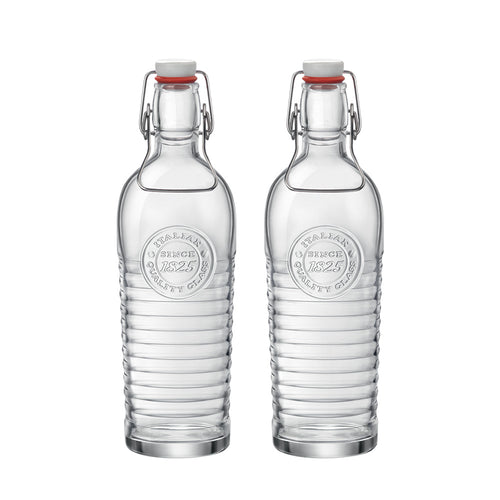1.2 Liters - Officina 1825 Glass Bottle - Set 2 Pieces