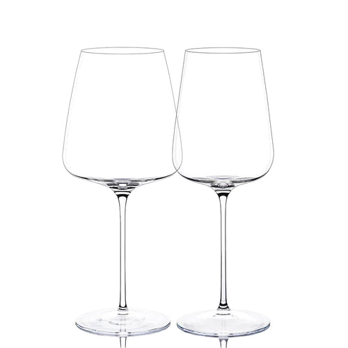 Italesse Etoile Blanc & Noir Extreme Set Calici Vino Rosso e Bianco In Vetro Set 12 Pz
