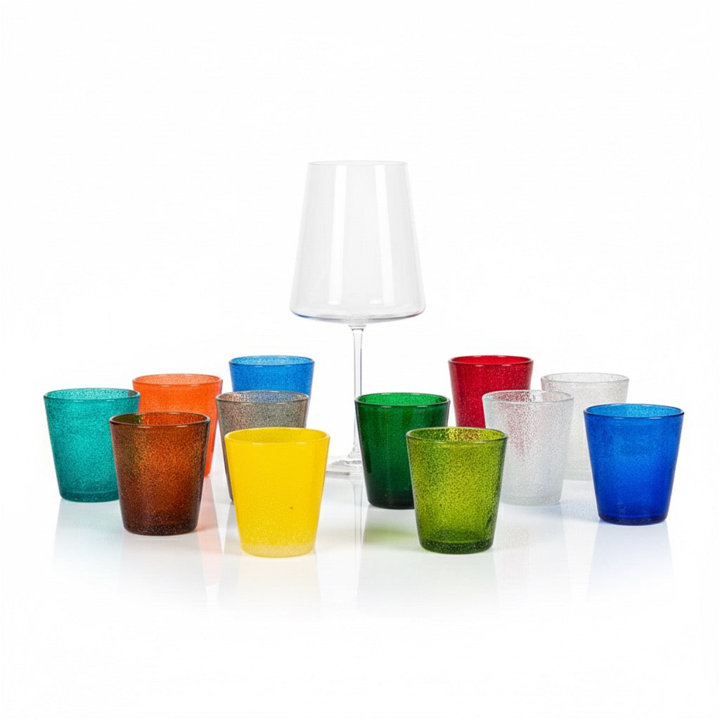 Alberoshop Giada & Zante Set Calice Vino e Bicchieri In Vetro Set 24 Pz