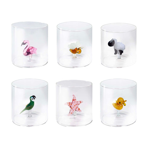 25 cl - WD Lifestyle Monterey Bicchiere Acqua in Vetro Borosilicato Set 6 Pz