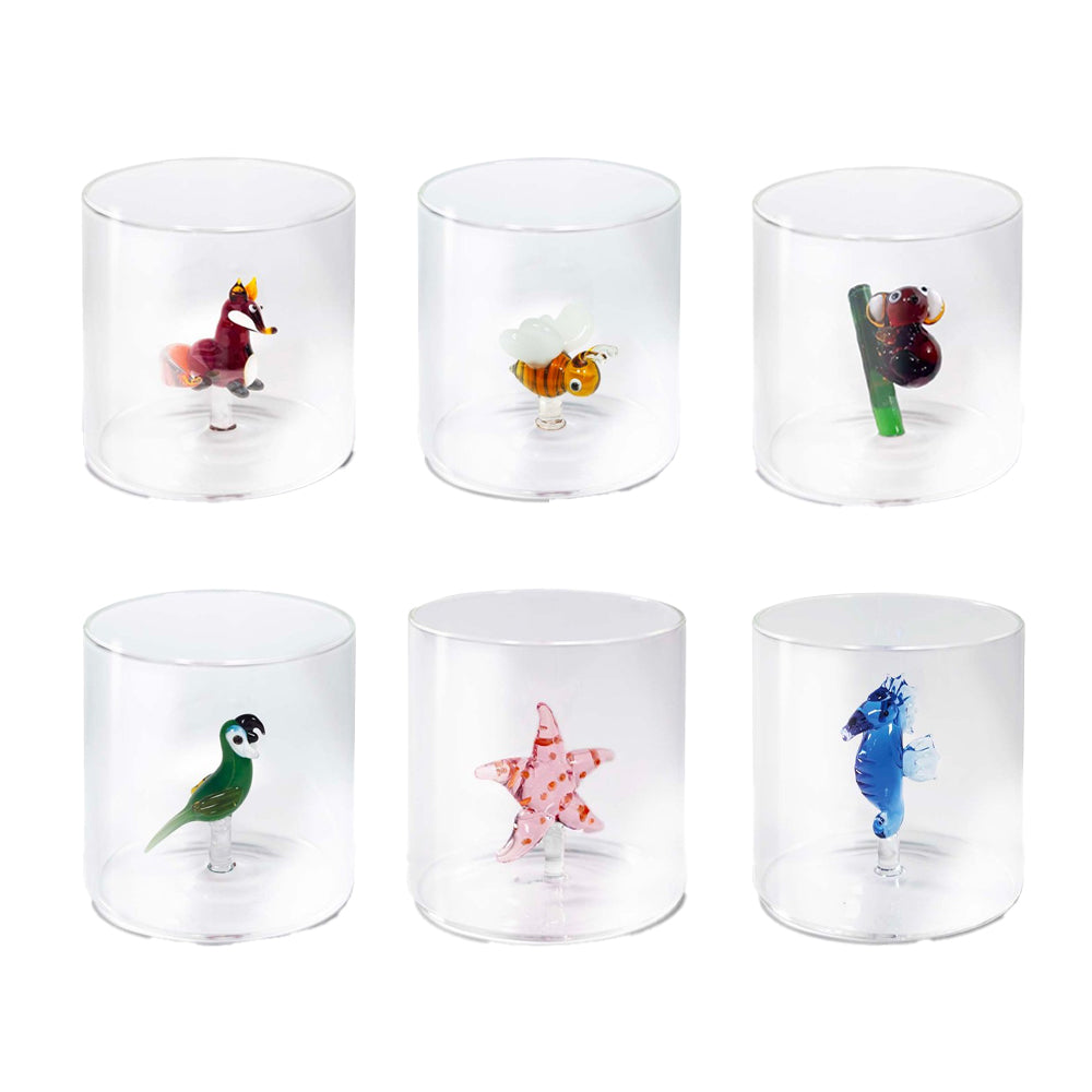 25 cl - WD Lifestyle Monterey Bicchiere Acqua in Vetro Borosilicato Set 6 Pz
