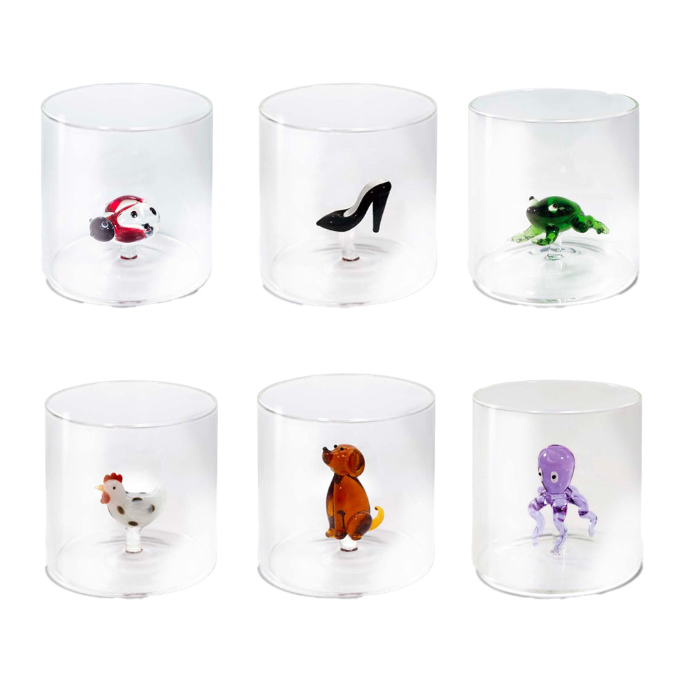 25 cl - WD Lifestyle Monterey Bicchiere Acqua in Vetro Borosilicato Set 6 Pz