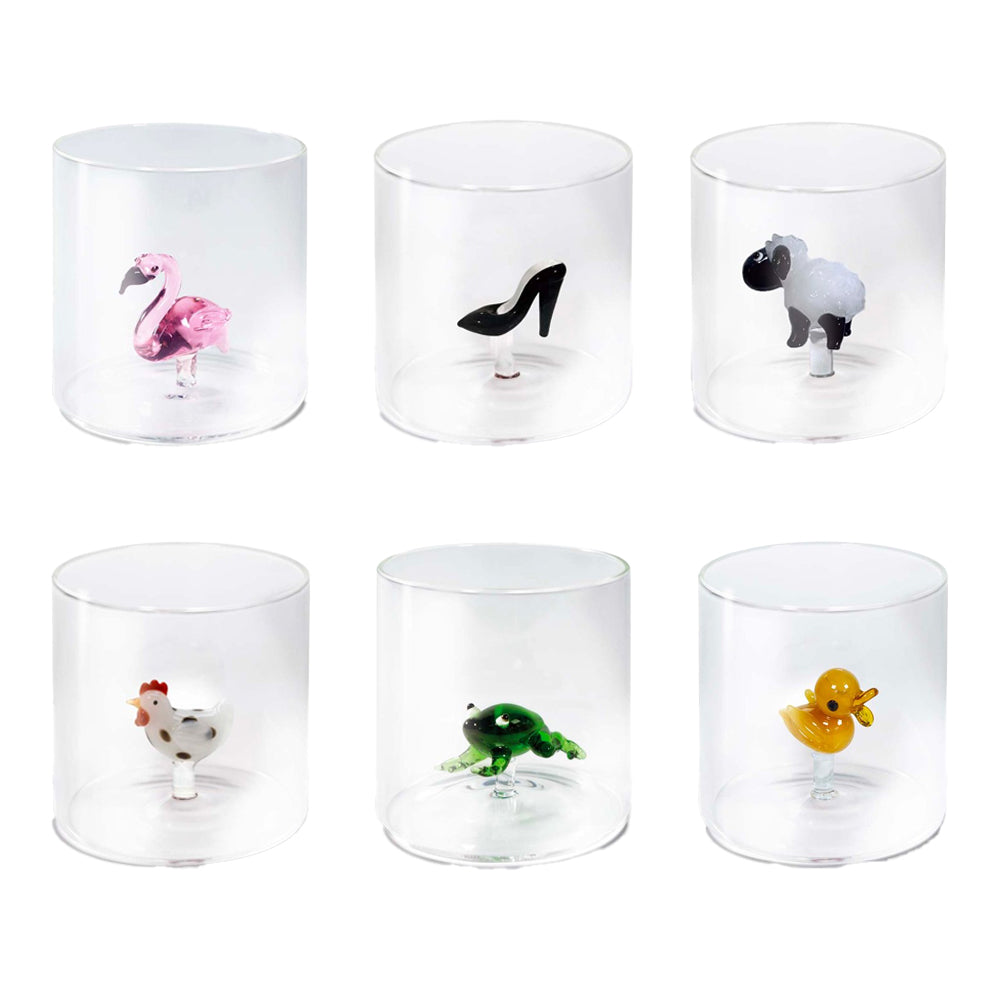 25 cl - WD Lifestyle Monterey Bicchiere Acqua in Vetro Borosilicato Set 6 Pz