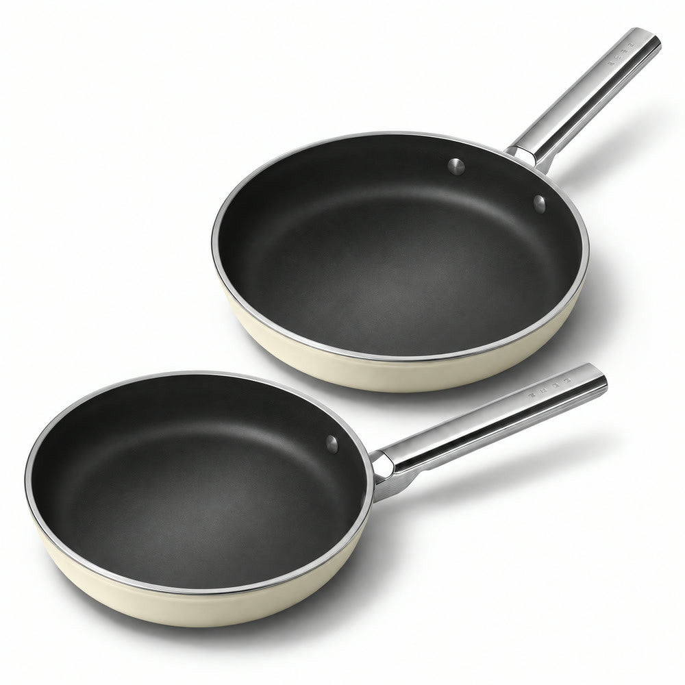 24-28 cm - Cookware Set Padelle Basse Rivestimento Ceramico In Alluminio - Set 2 Pz