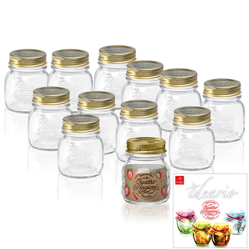 15 cl - Quattro Stagioni Potje Met Receptenboek - Set 12 Stk
