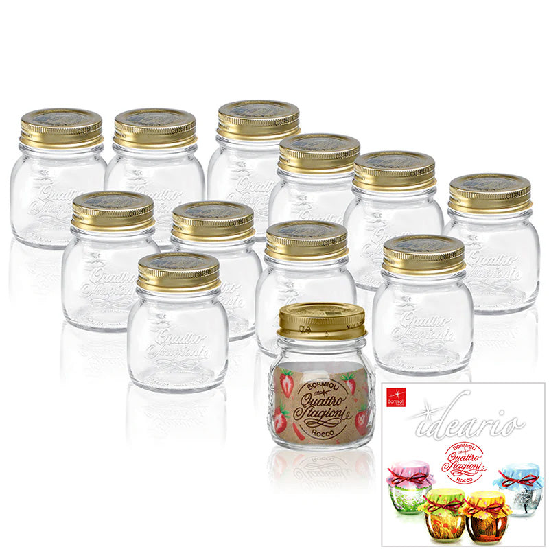 15 cl - Quattro Stagioni Potje Met Receptenboek - Set 12 Stk