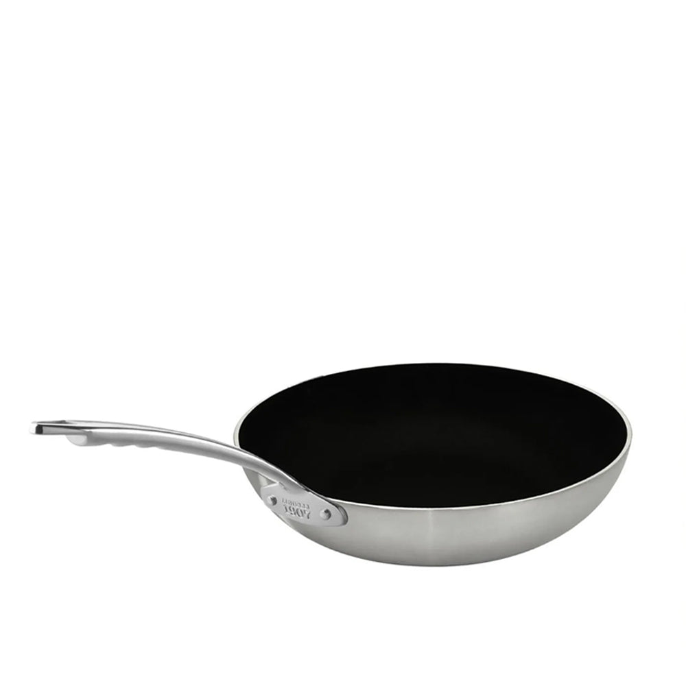 Agnelli Induction Chef 2-Ply Padella Alta Svasata Antiaderente SharkSkin In Alluminio Con Manico Inox