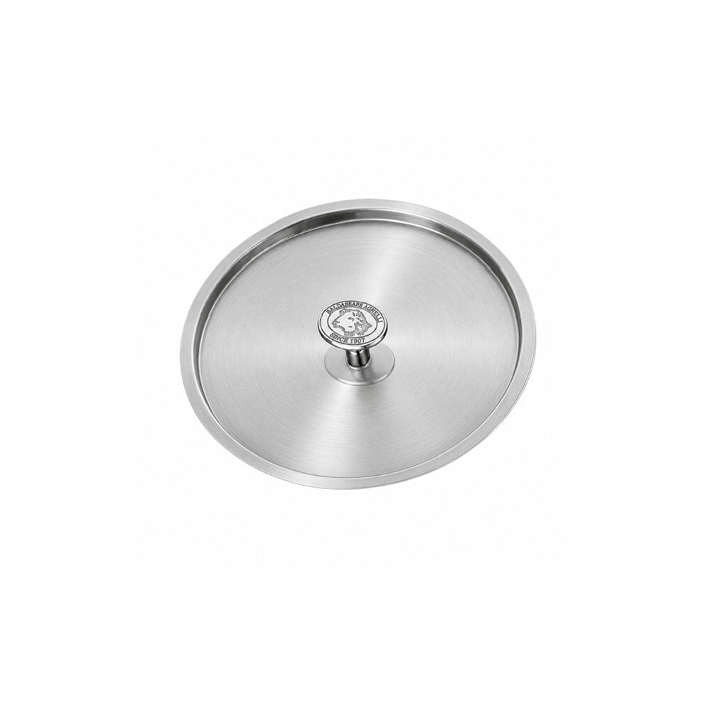 Alu-Inox 3-Ply Coperchio In Acciaio Inox con Pomolo