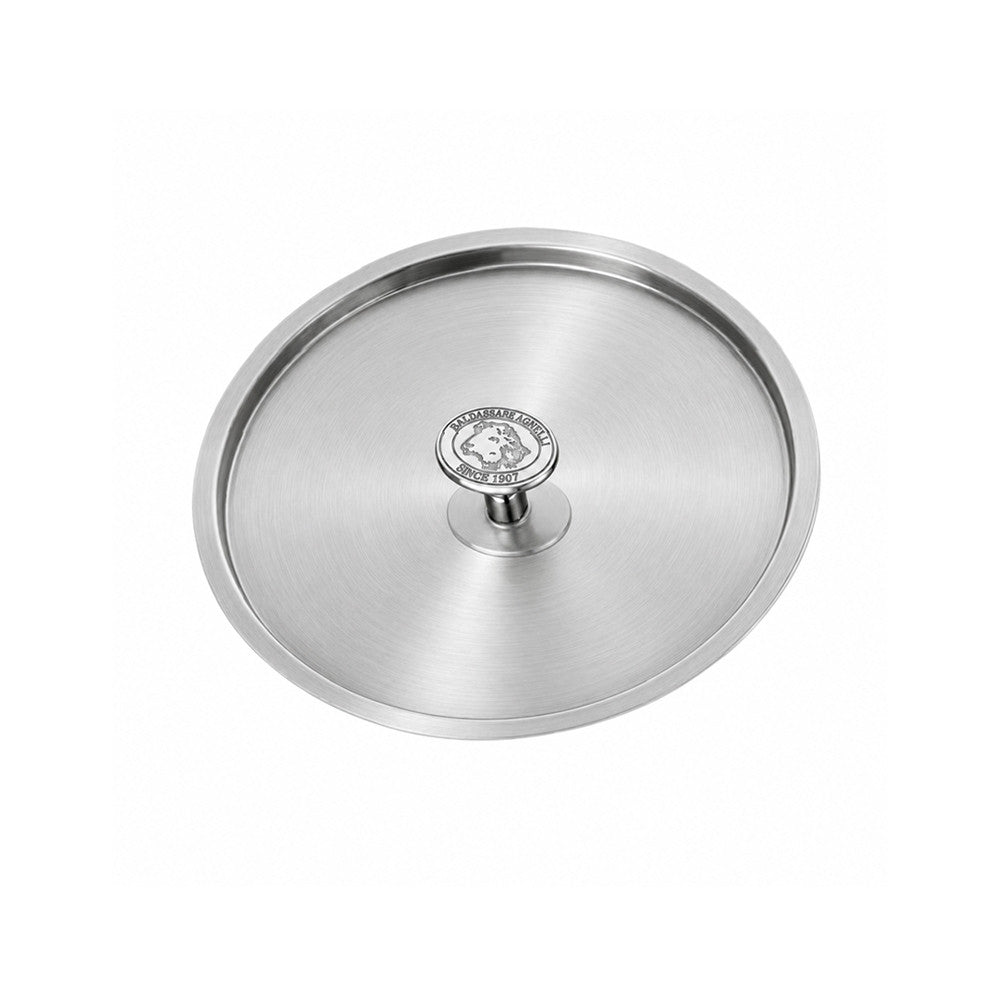 Alu-Inox 3-Ply Coperchio In Acciaio Inox con Pomolo