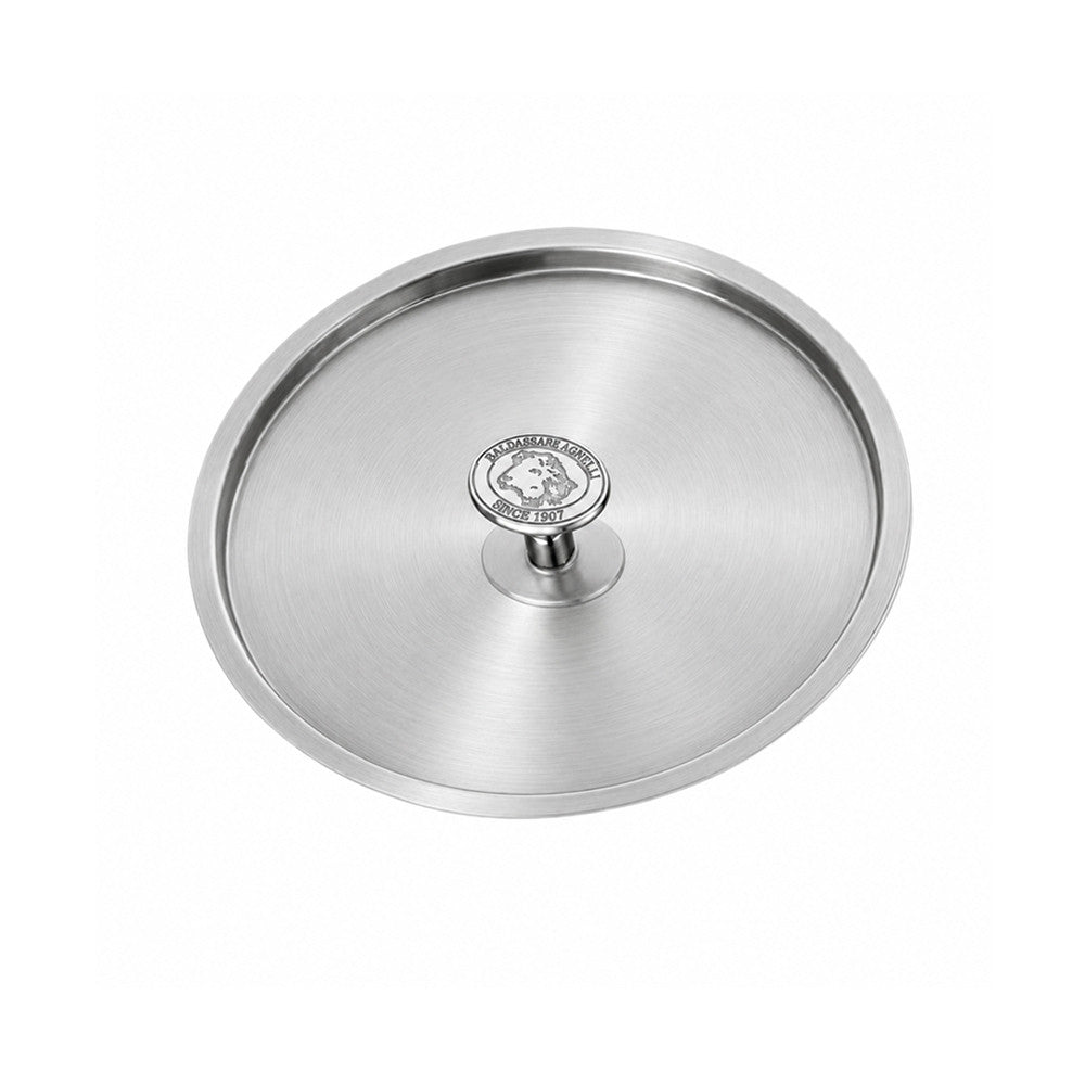 Alu-Inox 3-Ply Coperchio In Acciaio Inox con Pomolo