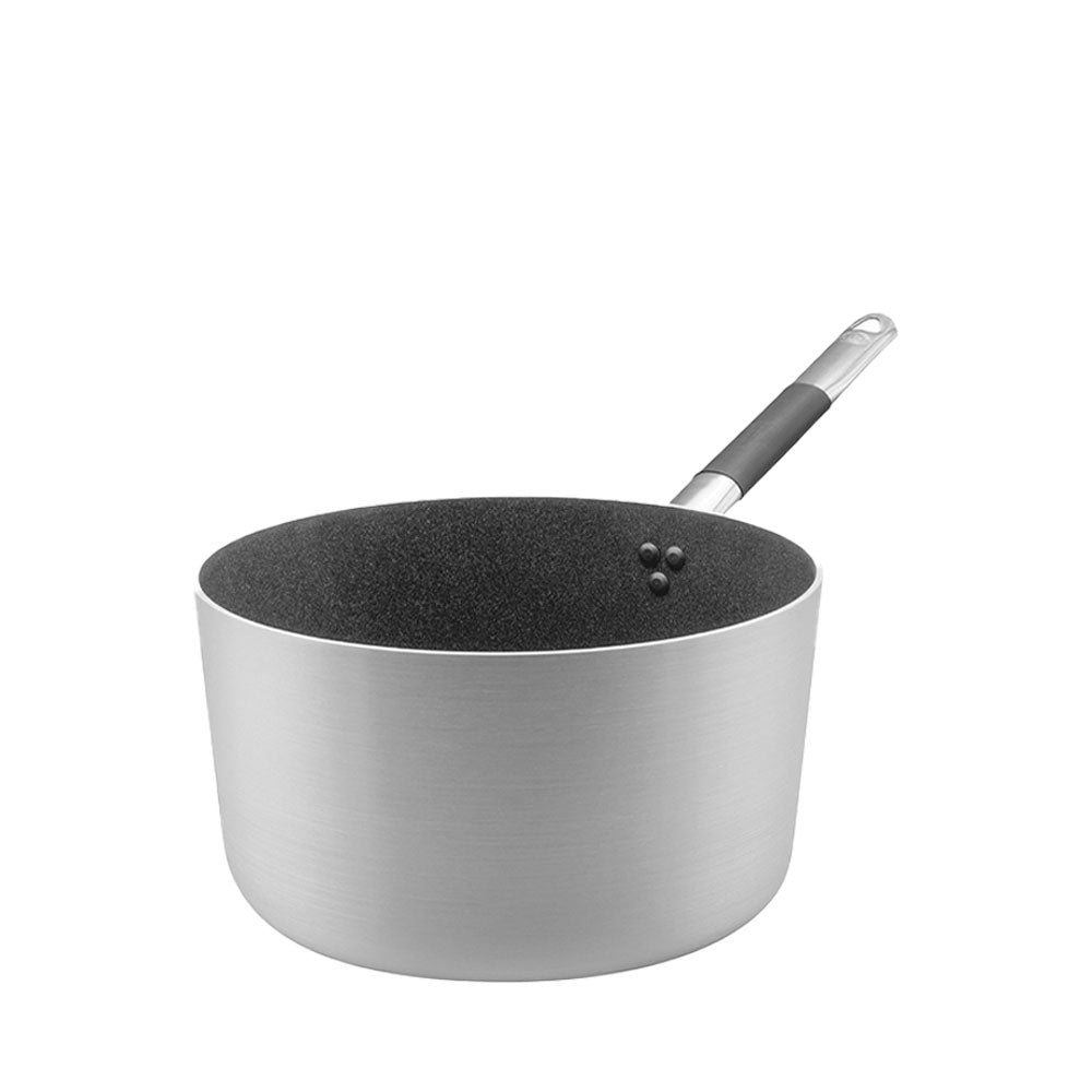 Agnelli SharkSkin Casseruola Alta In Alluminio Antiaderente Con Manico In Acciaio Inox Cool