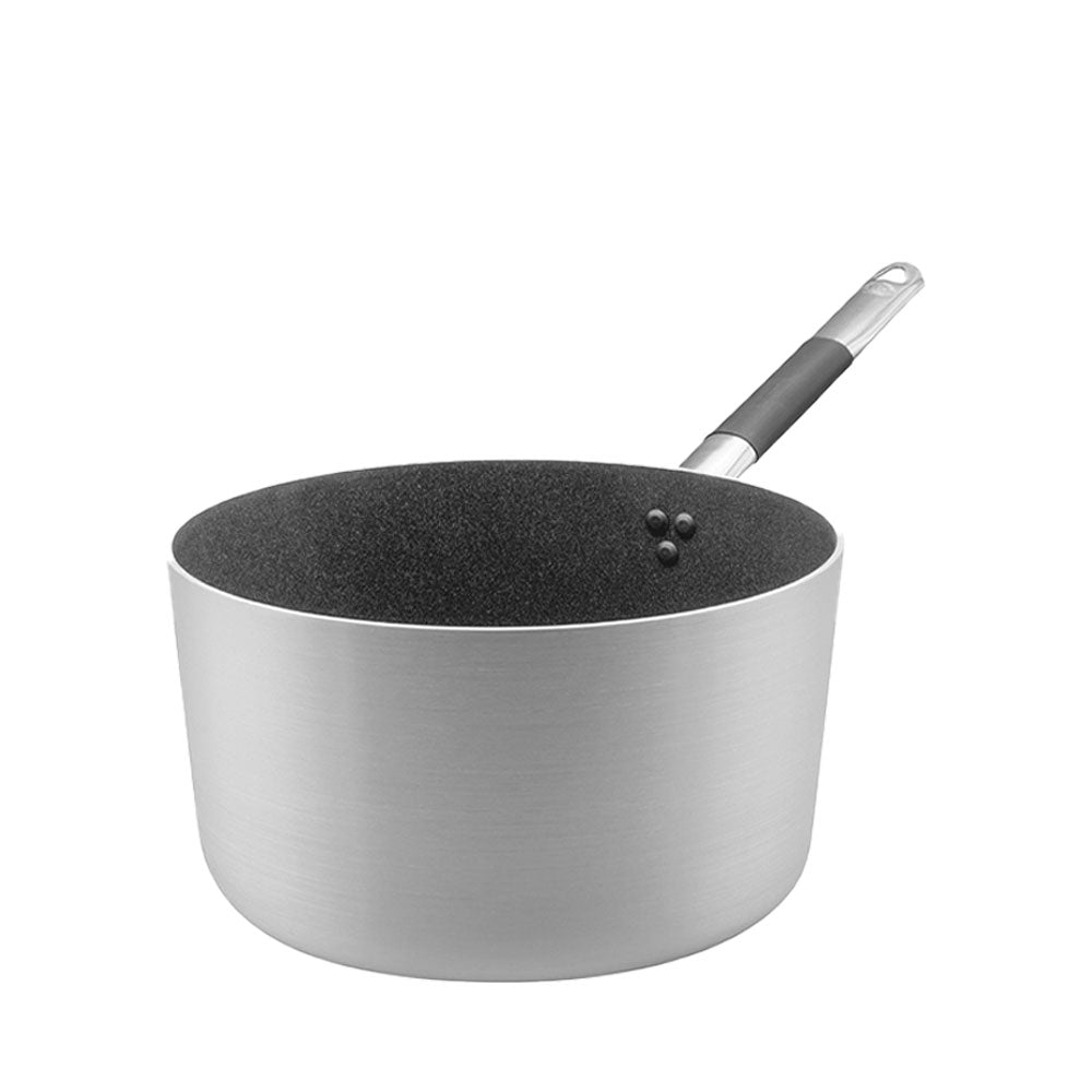 Agnelli SharkSkin Casseruola Alta In Alluminio Antiaderente Con Manico In Acciaio Inox Cool