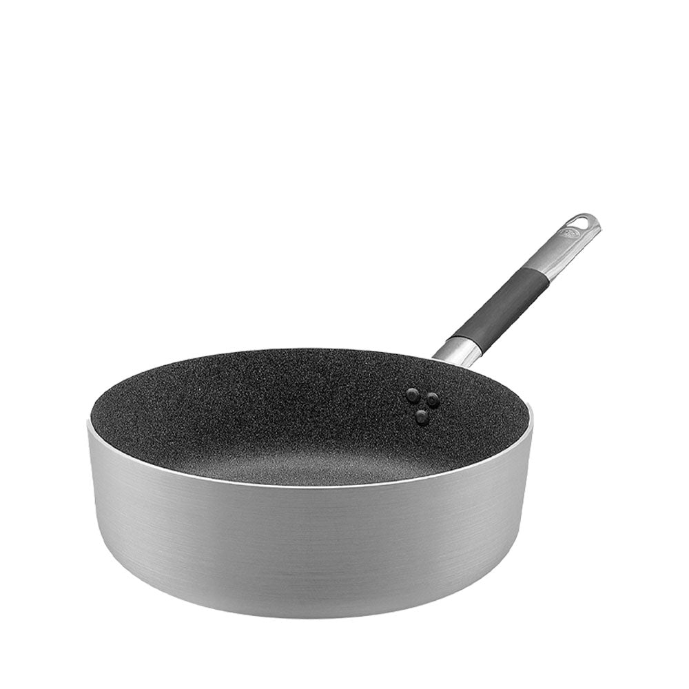 Agnelli SharkSkin Casseruola Bassa In Alluminio Antiaderente Con Manico In Acciaio Inox Cool
