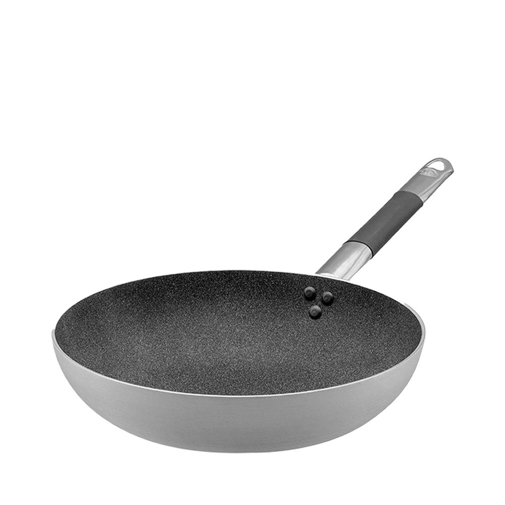 Agnelli SharkSkin Padella Alta Svasata In Alluminio Antiaderente Con Manico In Acciaio Inox Cool