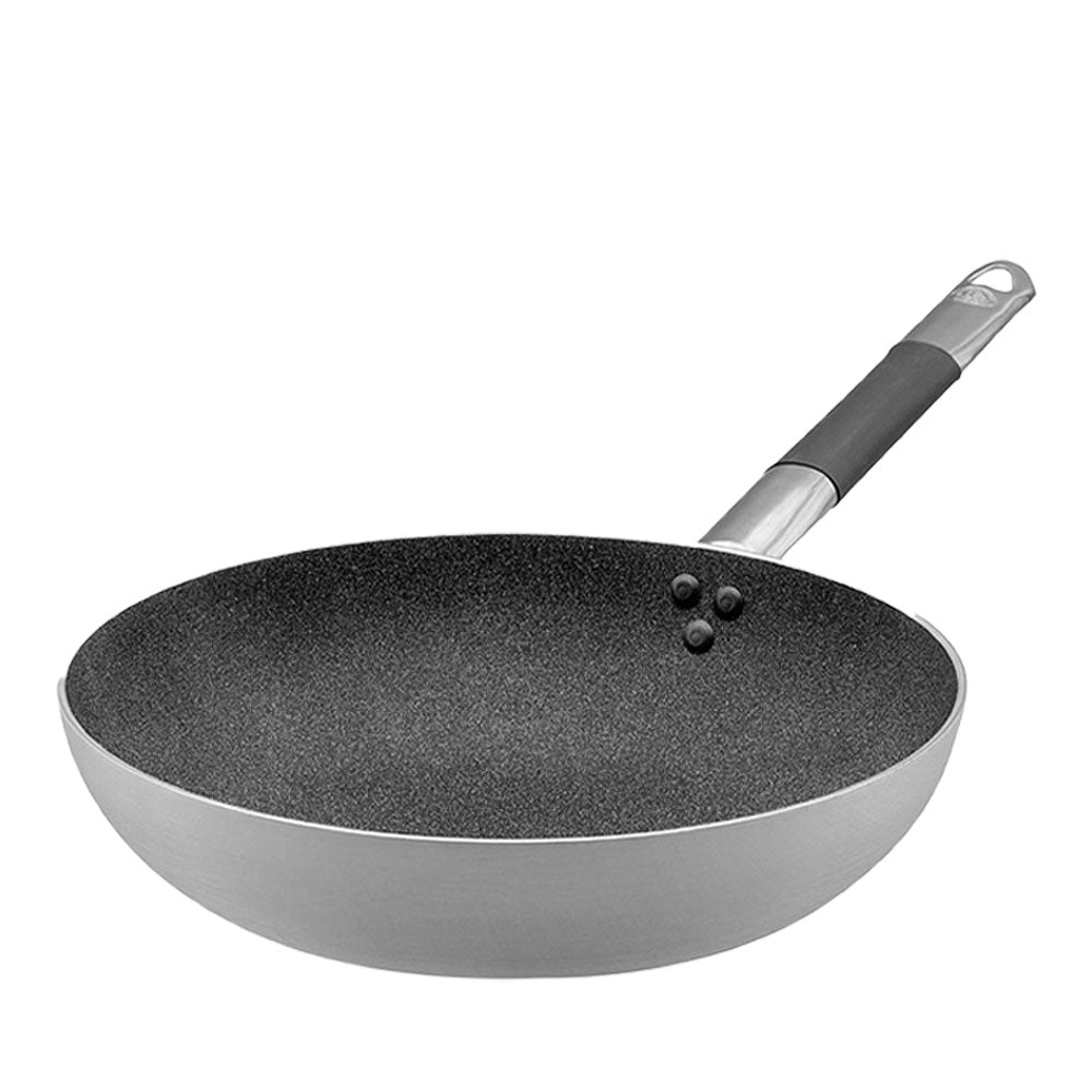 Agnelli SharkSkin Padella Alta Svasata In Alluminio Antiaderente Con Manico In Acciaio Inox Cool