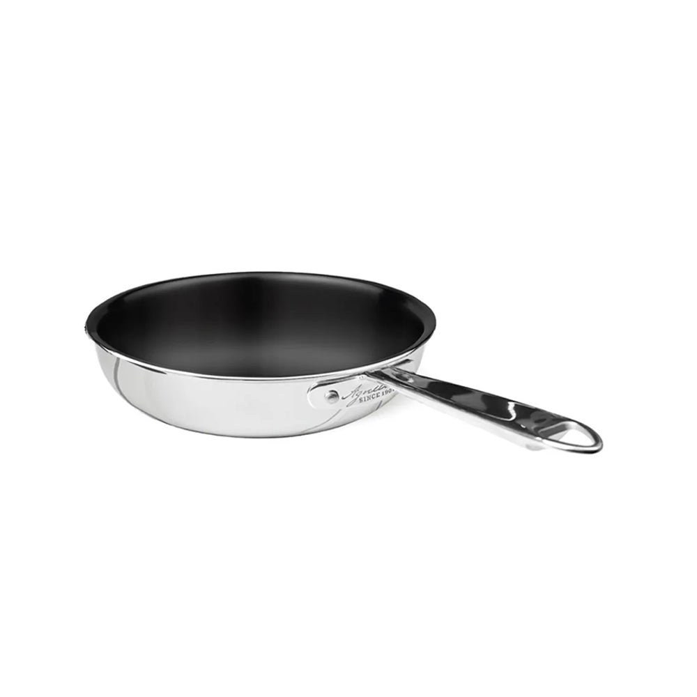 Agnelli Non-Stick Alu-Inox Padella Alta Svasata Antiaderente In Alluminio Con Manico Inox