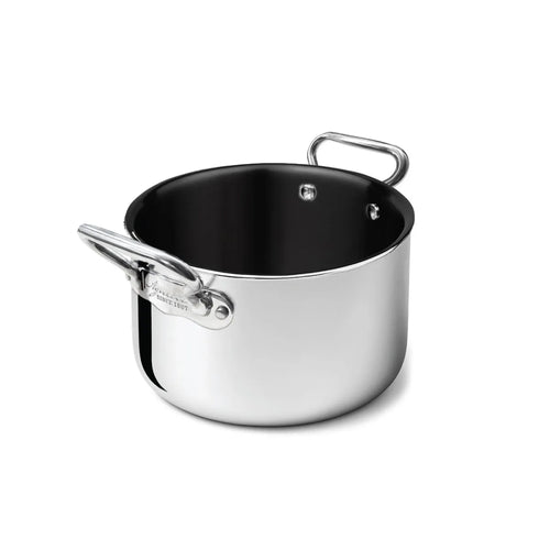 Agnelli Non-Stick Alu-Inox Casseruola Alta Antiaderente In Alluminio Con Manici Inox