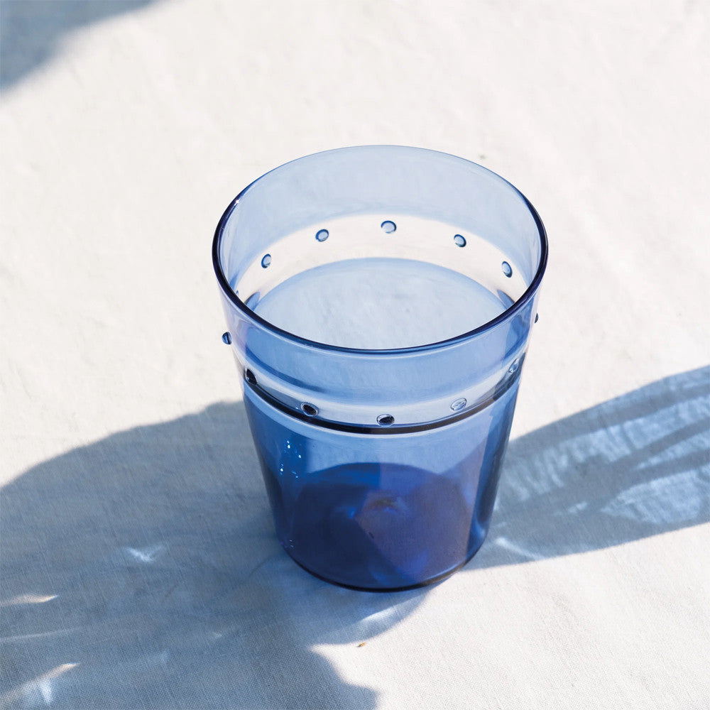 30 cl - Zafferano A Pallini Bicchiere Acqua Tumbler Fatto A Mano In Vetro Borosilicato - Set 4 Pz