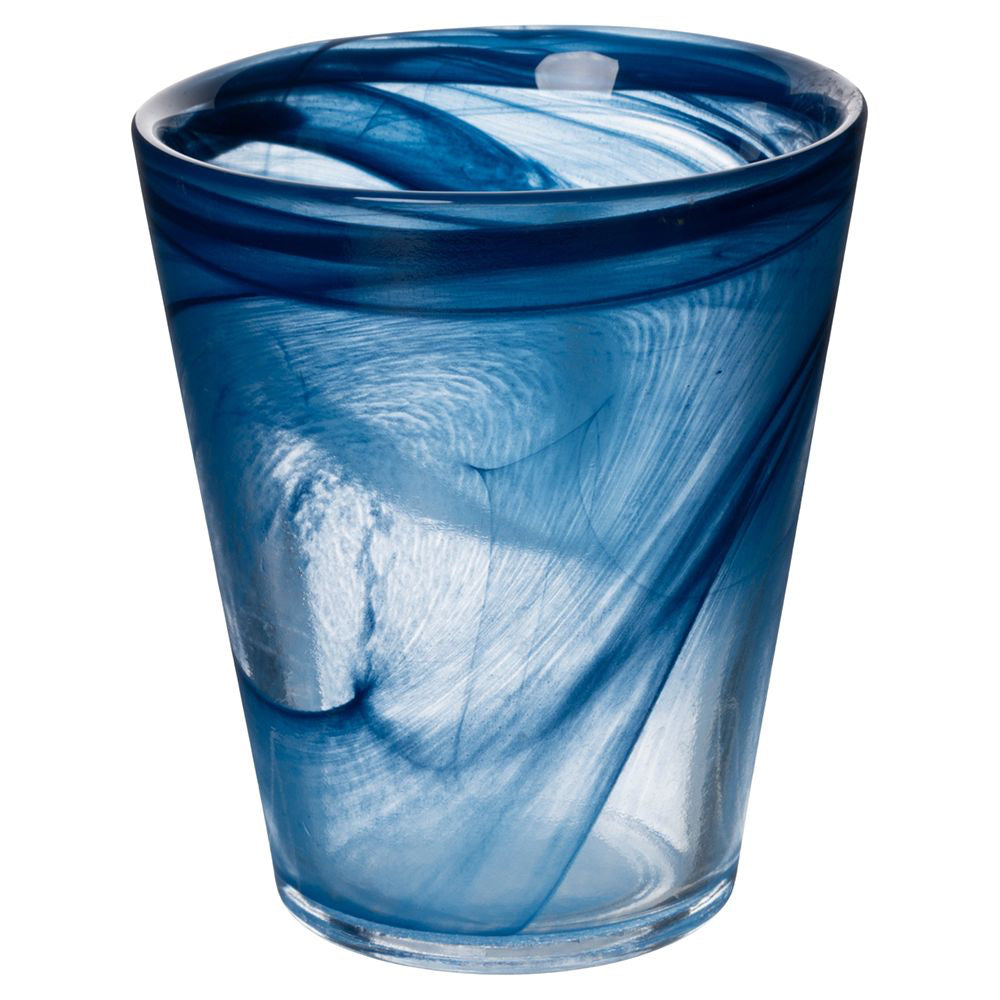 25 cl - Villa D'Este Alabastro Ocean Bicchiere Acqua Colorato In Vetro Set 6 Pz