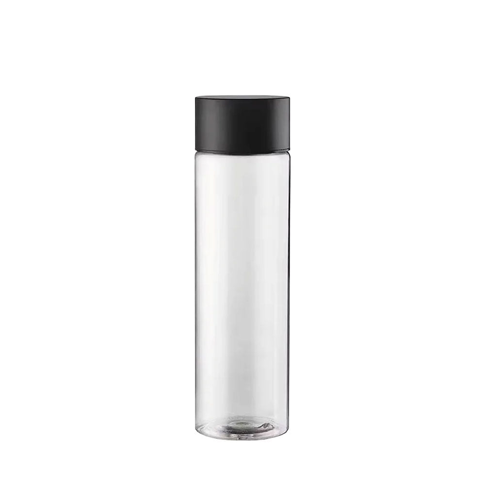 50 - Kefass Cylindrical Glass Water Bottle with Screw Cap - Set of 6