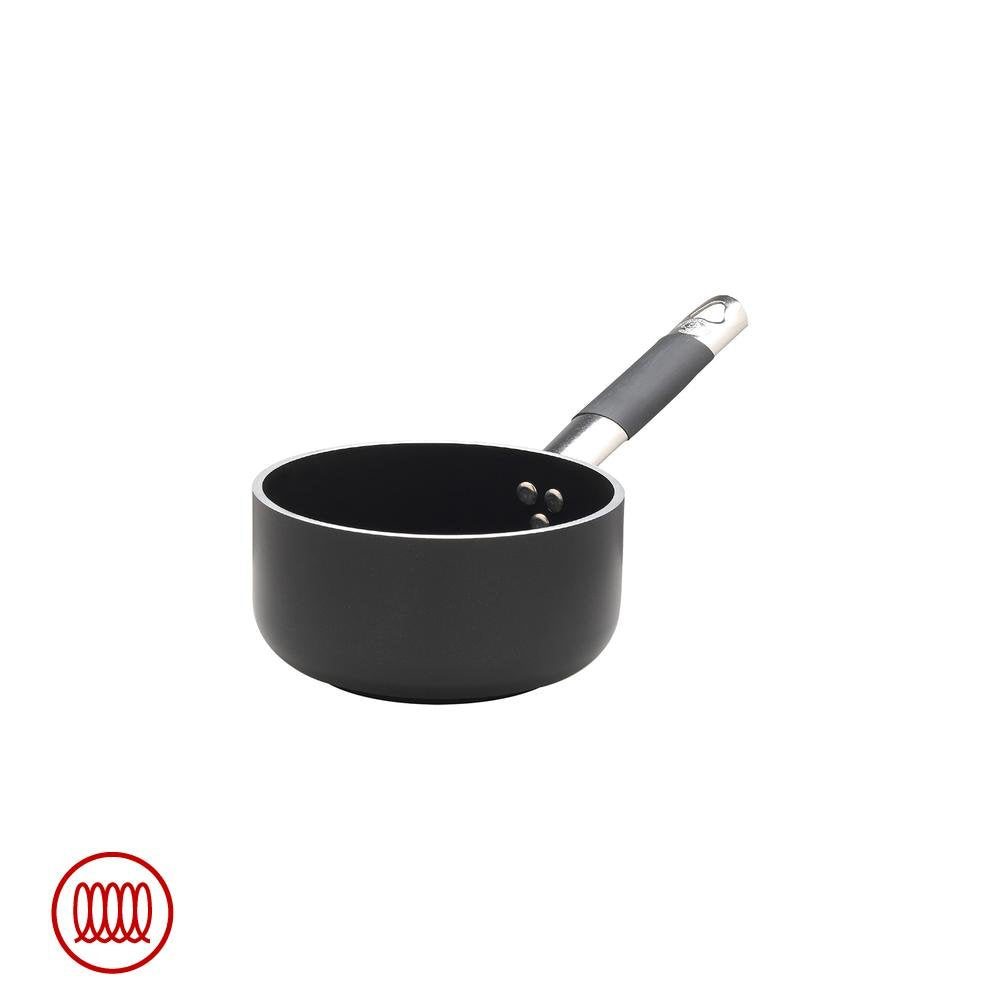 AlBlack 5mm Batteria Pentole Antiaderenti a Induzione In Alluminio Set 5 Pz
