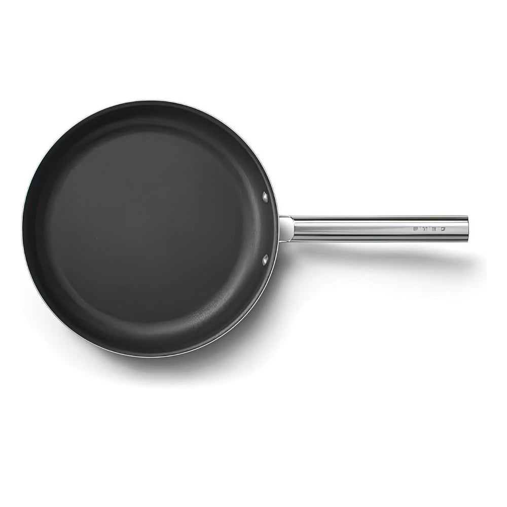 Smeg Cookware 50's Style Padella Bassa Antiaderente In Alluminio Con Manico In Acciaio Inox