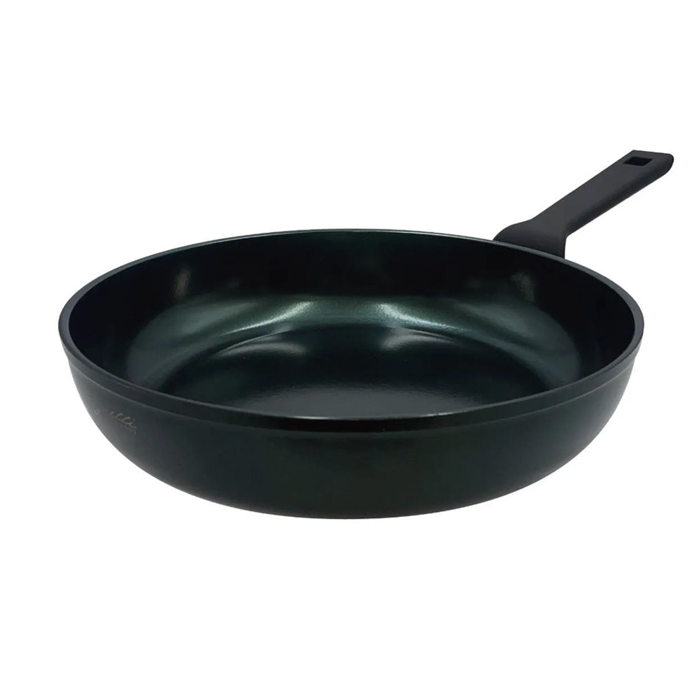 Agnelli AlBlack Elite 3.5 mm Padella Alta Antiaderente Ceramico CK2 Con Manico Soft Touch