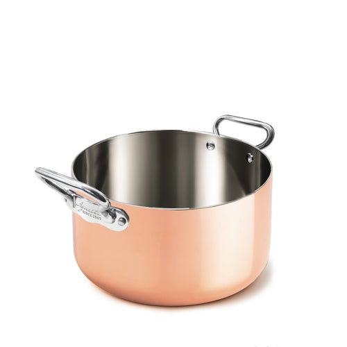 Agnelli Copper4 Casseruola Alta Induzione Con 2 Maniglie