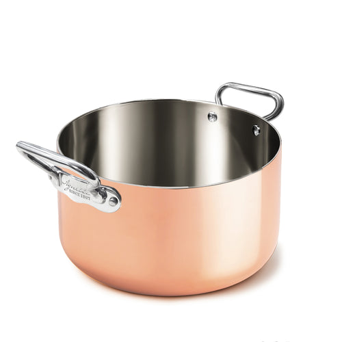 Agnelli Copper4 Casseruola Alta Induzione Con 2 Maniglie