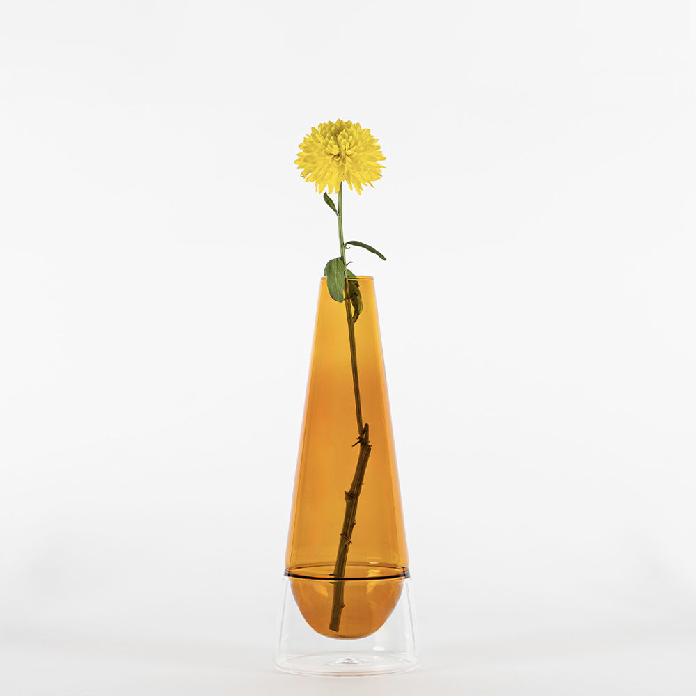 35 cm - Conosfera Vase à fleurs en verre borosilicaté