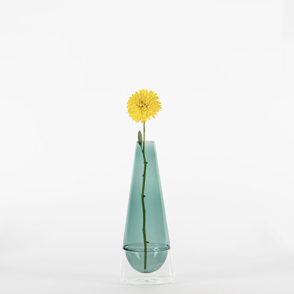 25 cm - Conosfera Vase à fleurs en verre borosilicaté