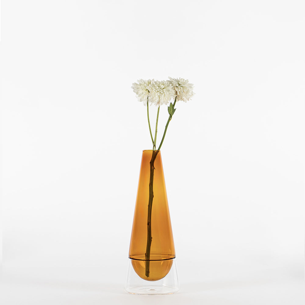 25 cm - Conosfera Vase à fleurs en verre borosilicaté
