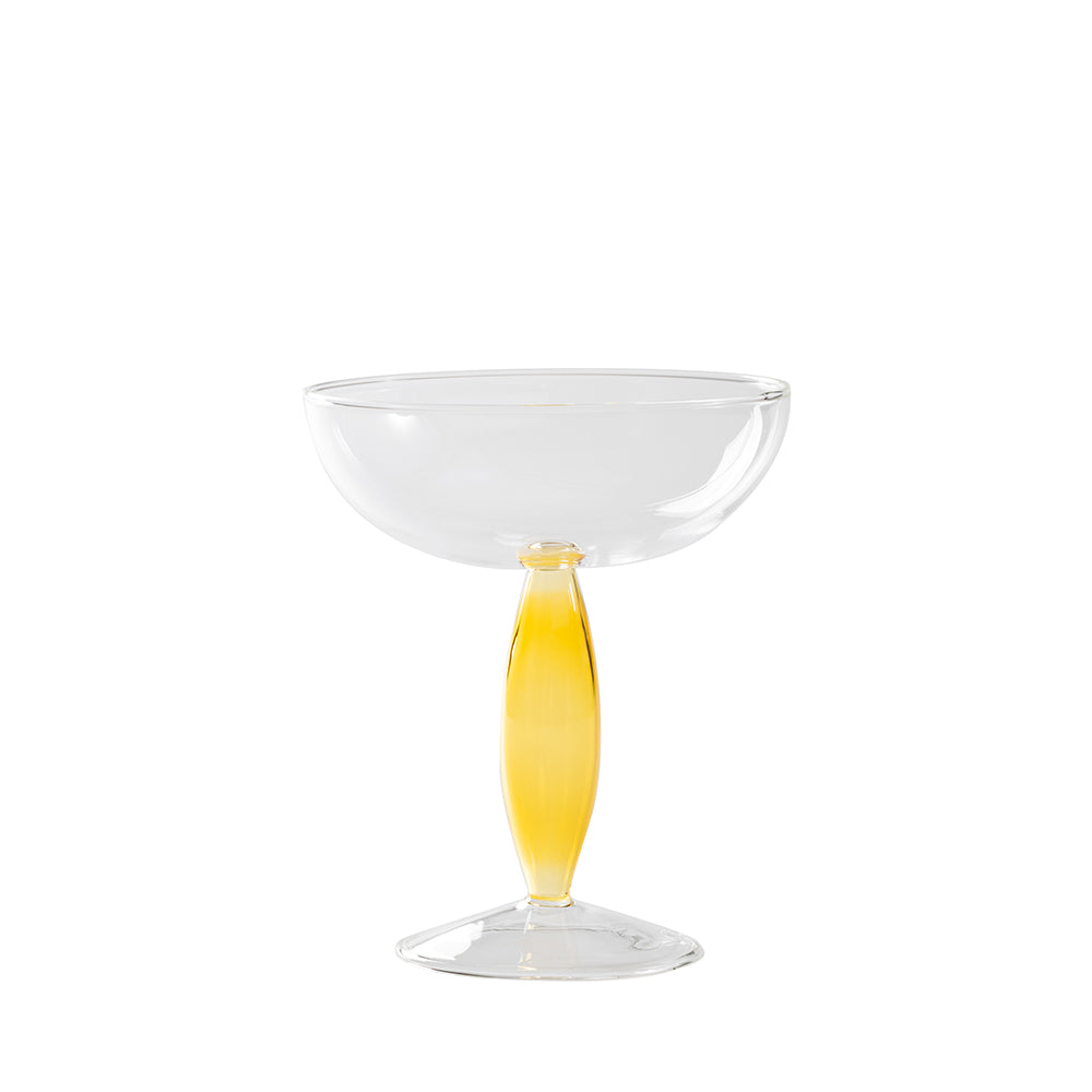 28 cl - Zafferano Dorici Coppa Champagne In Vetro Set 4 Pz