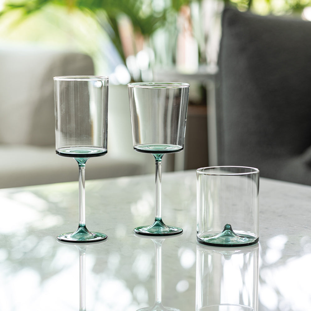 31 cl - Zafferano Discobolo Calice Vino Bianco In Vetro Set 4 Pz