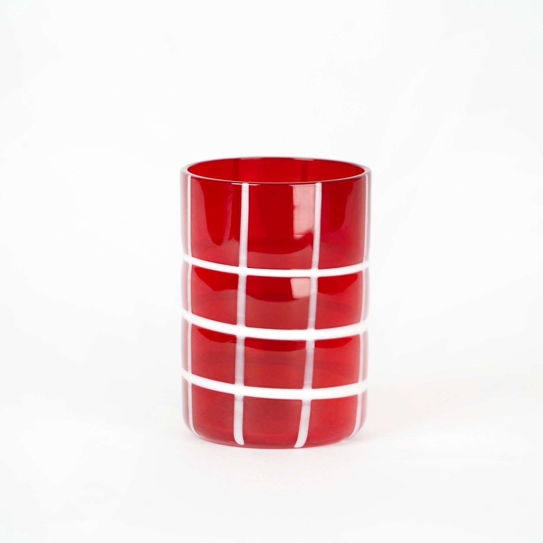 35 cl - Twiddle Bicchiere Acqua A Righe in Vetro Soffiato - Set 6 Pezzi