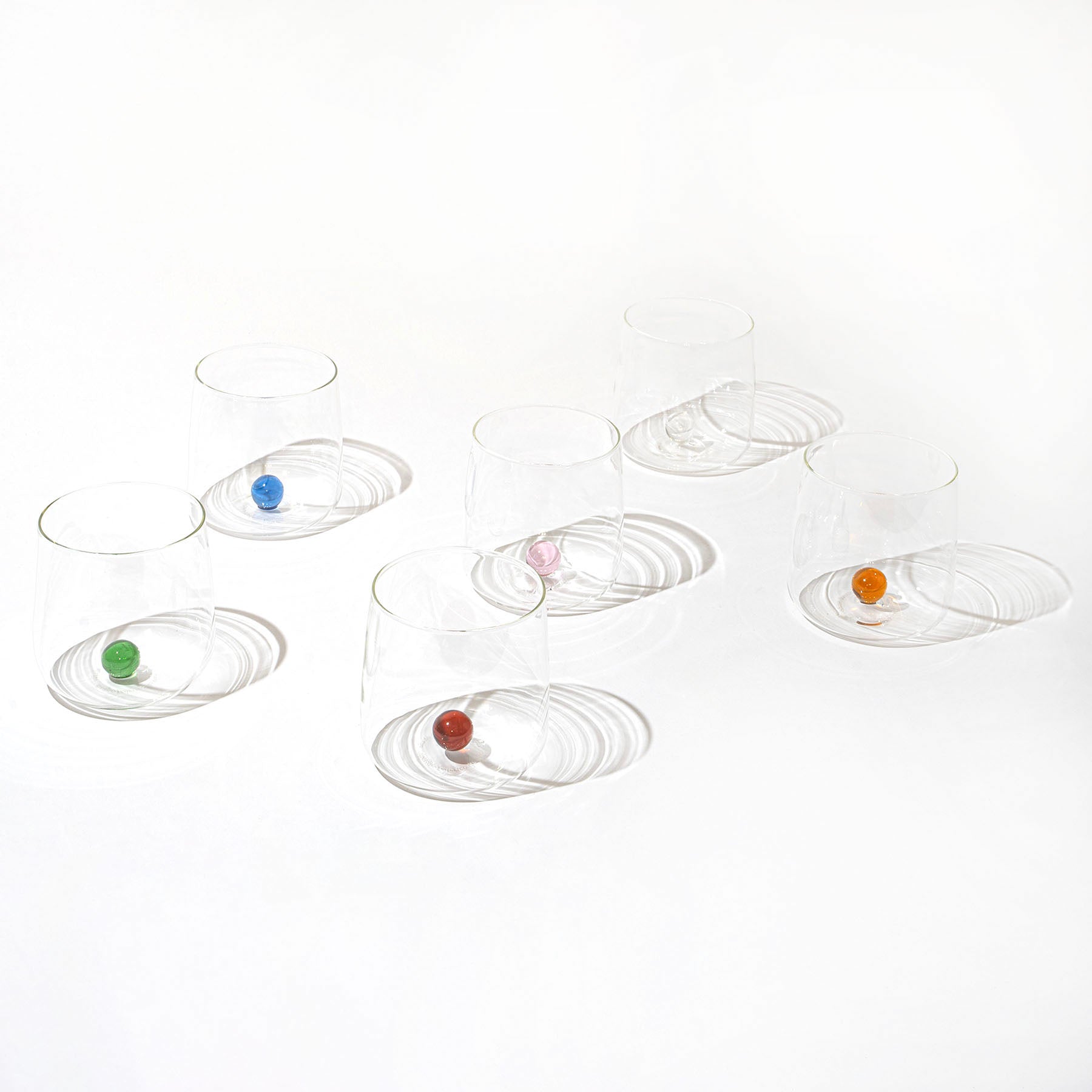 44 cl - Bilia Bicchiere Acqua Bilia Colorata in Vetro Borosilicato - Set 6 Pezzi
