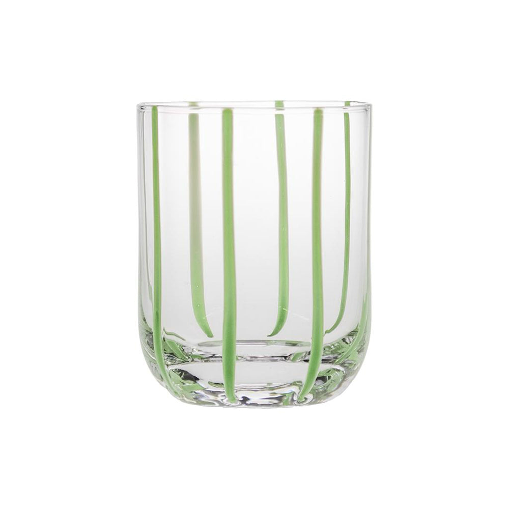 36 cl - Artisan Bicchiere Acqua Striato In Vetro Set 6 Pz