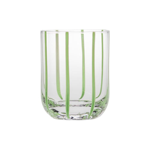 36 cl - Artisan Bicchiere Acqua Striato In Vetro Set 6 Pz