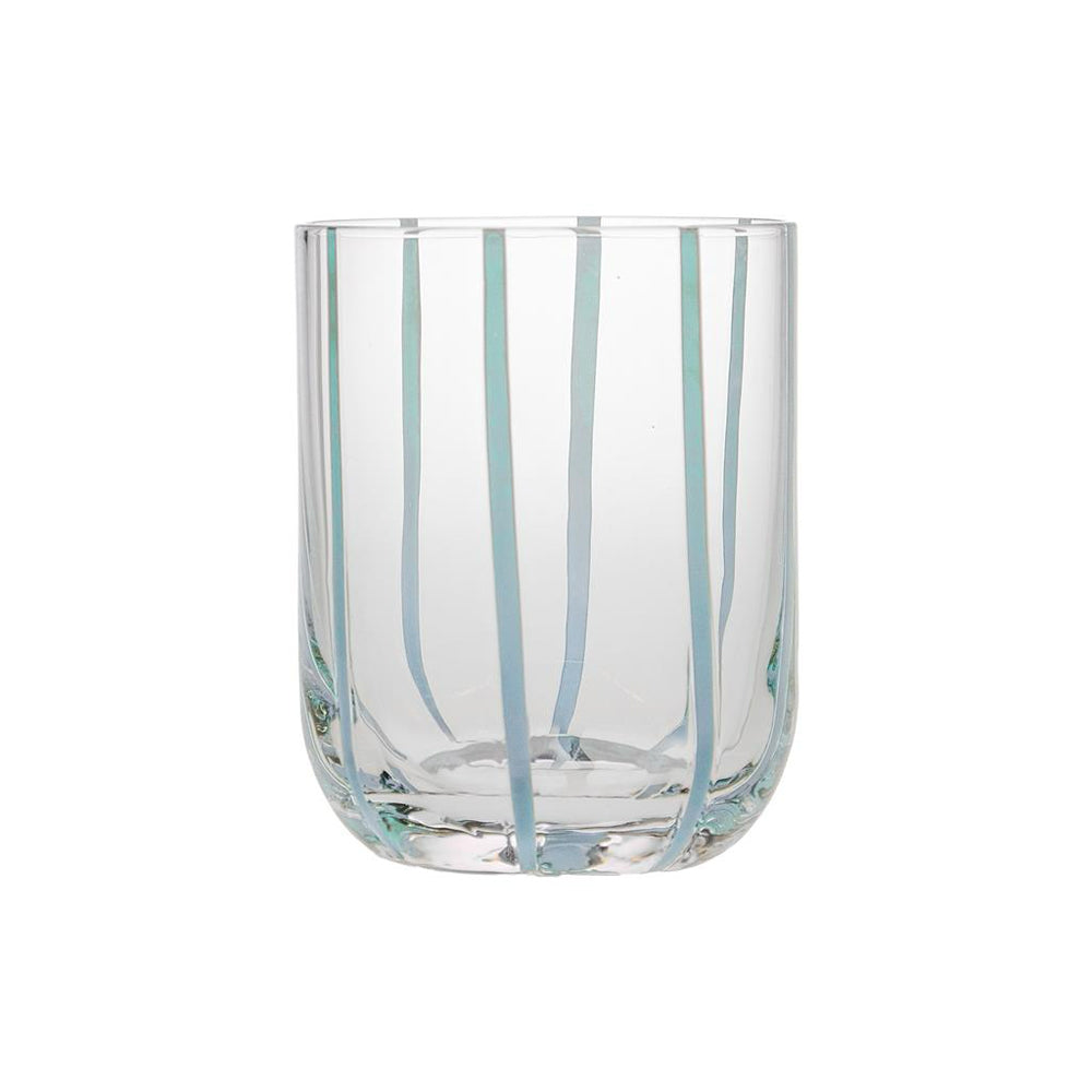 36 cl - Artisan Bicchiere Acqua Striato In Vetro Set 6 Pz