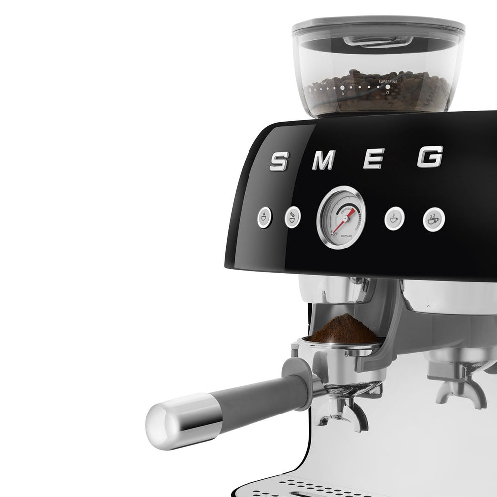 Smeg 50's Style Macchina da Caffè Espresso Manuale Con Macina Caffè
