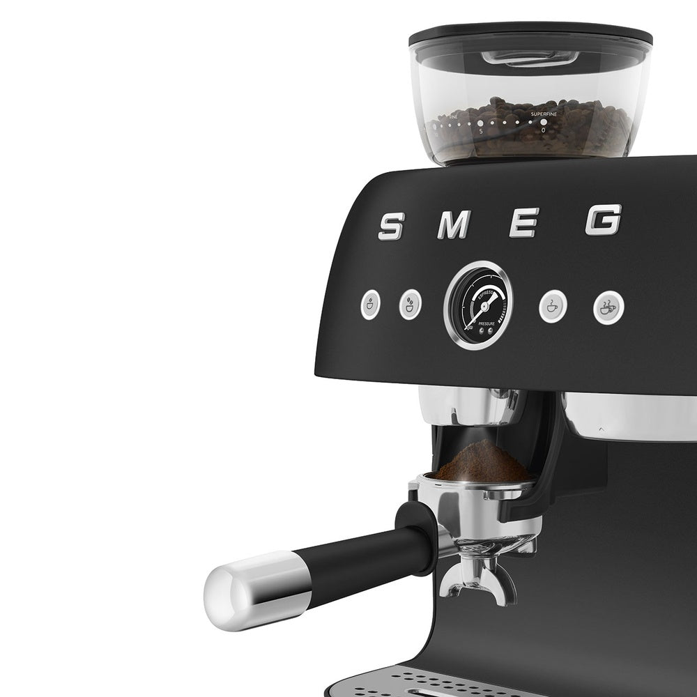 Smeg 50's Style Macchina da Caffè Espresso Manuale Con Macina Caffè